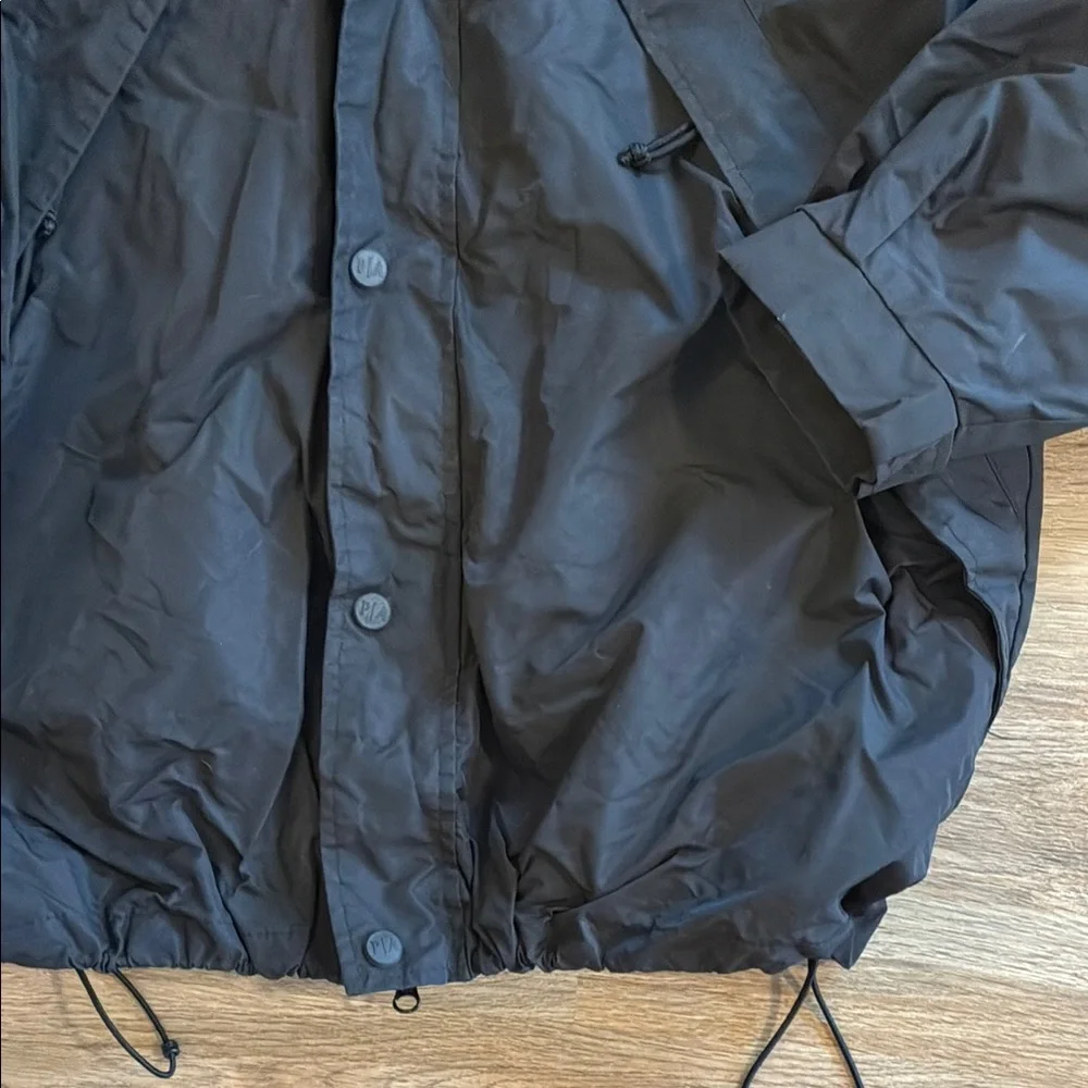 Port Authority Black Men’s 3-in-1 Windbreaker & Vest Combo Jacket with Hood
